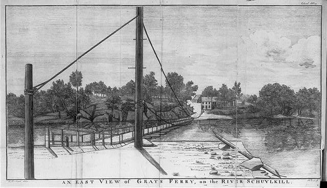 An East View of Gray's Ferry, on the River Schuylkill by C.W. Peale